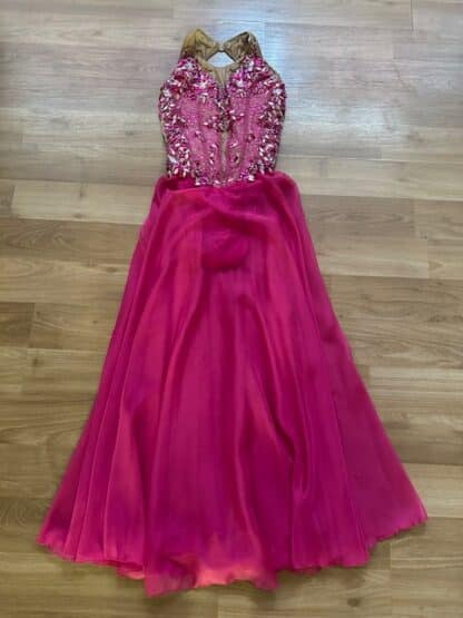Hot Pink Graceful Dress - 1210 - Image 3