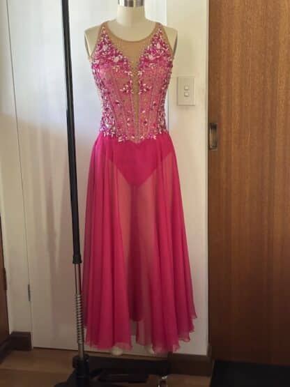 Hot Pink Graceful Dress - 1210