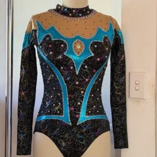 C1266 - Black/ blue Costume